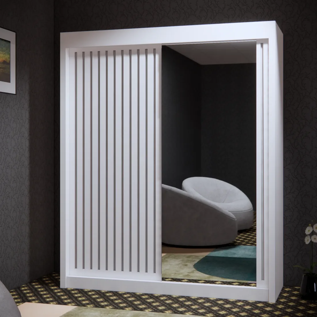 180cm Royal Wardrobe - Image 2