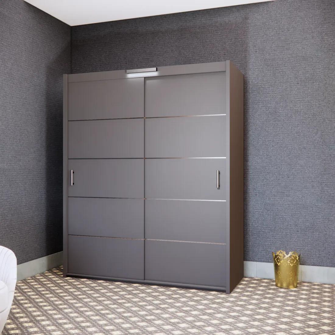 180cm Gloom Wardrobe - Image 3