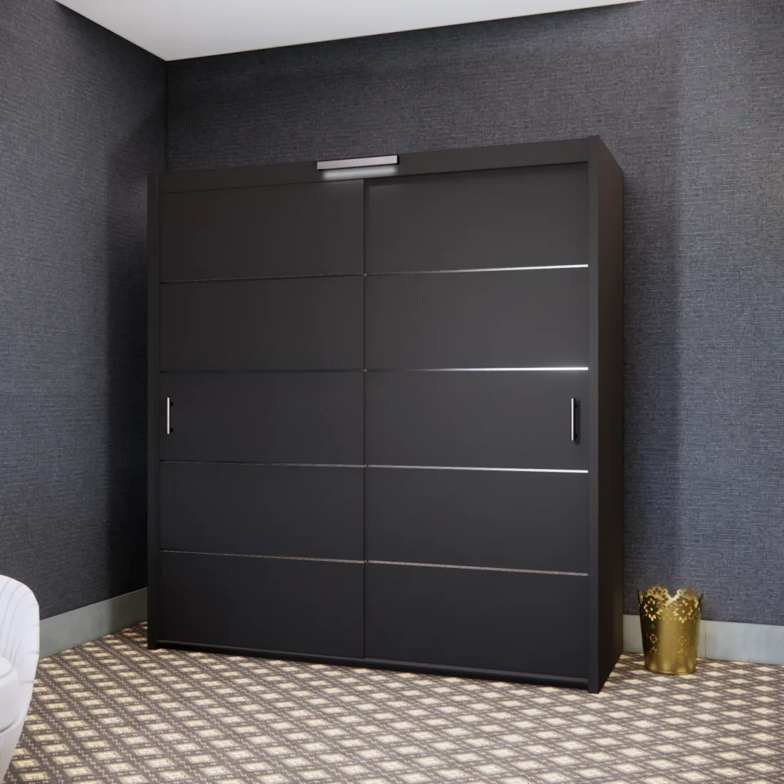203cm Gloom Wardrobe - Image 4