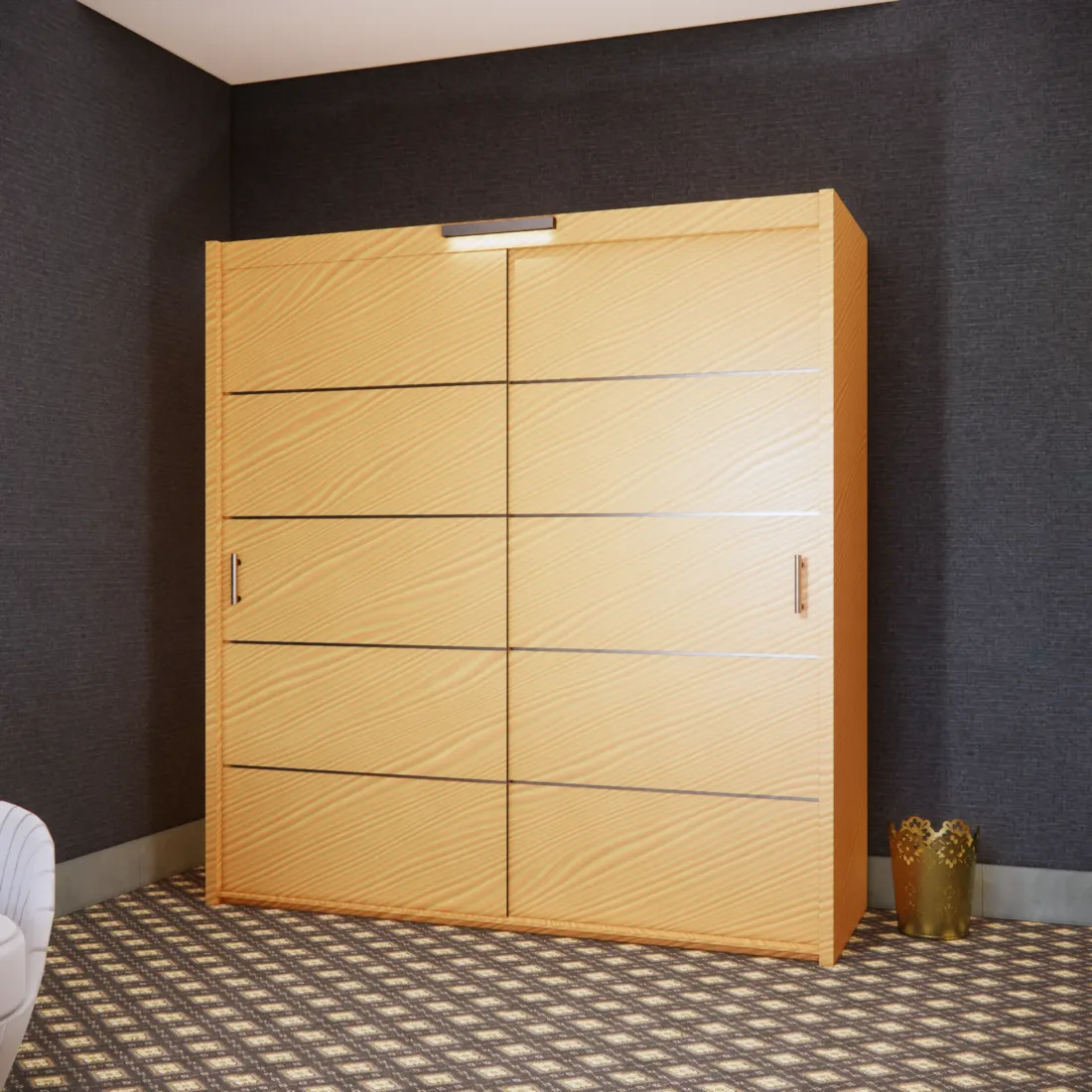 203cm Gloom Wardrobe - Image 2
